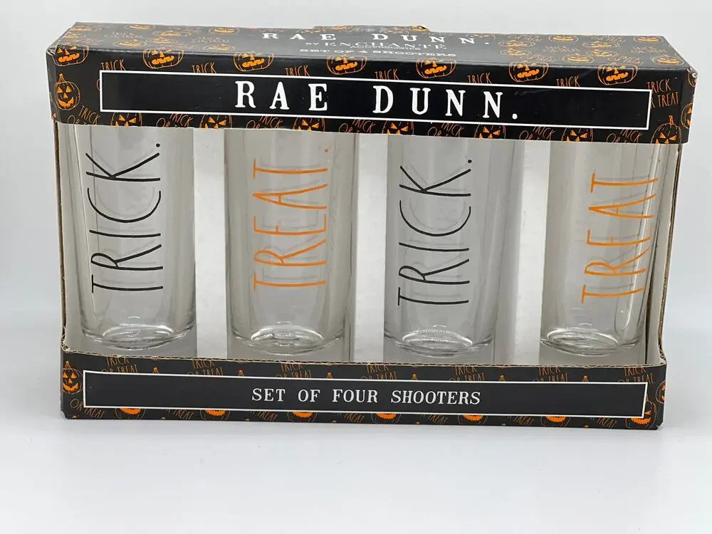 Trick Treat Shot Glasses, Rae Dunn Shot Glasses